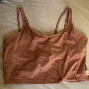 Vuori crop top Light Terracotta